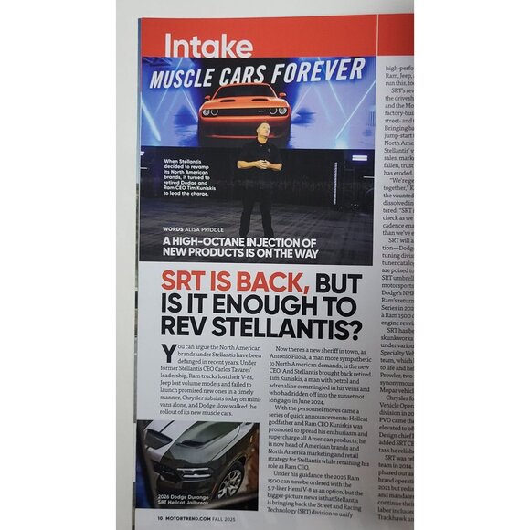 Motortrend Future Cars and SUV 2026 and Beyond Unread Magazine - Picture 3 of 4